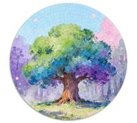 forêt, Puzzle 1000 Pièces en Forme Ronde, Jeu Captivant Et Relaxant, Parfait pour Cadeau Ou Décoration, Conseillé Dès 8 Ans,Nature humaniste, 1000pcs (67.5x67.5cm)