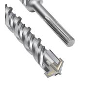 Foret SDS Max de 38 x 800 mm, foret à béton avec 4 lames en carbure et double hélice, foret à percussion pour béton, pierre, pierre naturelle