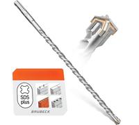 Foret SDS Plus BAUBECK 32 mm x 460 mm - Foret béton et pierre, acier 40CR, 4 arêtes, durable, foret maçonnerie SDS Plus 32 mm, précision optimale