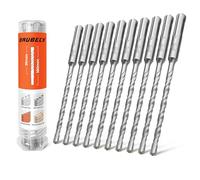 Foret SDS Plus BAUBECK 6 mm 160 mm (lot de 10) - Acier 40CR, foret béton/pierre, précision et robustesse, coffret forets SDS Plus