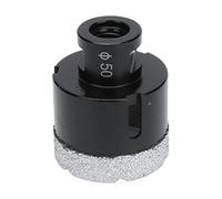 Foret Trépan Diamant Brasé Sous Vide, Ouvre - Trou Carrelage et Marbre, 50mm, M14 Noir - Haute Vitesse de Perçage, Coupe Grande Déplacement, Idéal Pierre et Céramique