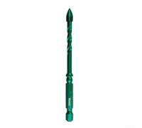Foret triangulaire de 612 mm pour surfaces en verre, marbre, granit, carrelage et mur avec acier au carbure et meulage sans centre pour un retrait fluide des copeaux (6 mm)