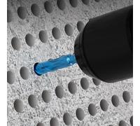 Foret triangulaire excentrique en alliage d'acier 612 mm de long pour un perçage efficace dans les carreaux et les briques en mousse (10 mm)
