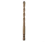 Foret triangulaire hexagonal pour enlever efficacement les copeaux pour béton, carrelage et verre compatible avec différents forets (8 mm)
