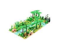 Forêt tropicale tropicale, paysage botanique avec panneaux de construction pour cabane Lego Tree Adventure, jouet de briques de construction, compatible avec Lego Bauer