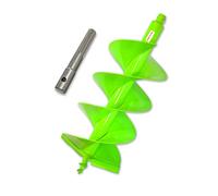 Foret WERHE® Profi en Acier solide, foret de terre pour perceuse 300 mm à double tige extrêmement robuste avec adaptateur SDS Max - foret de pieu foret de puits pointe de foret précise.