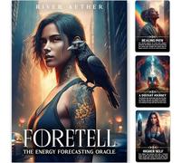 Foretell: The Energy Forecasting Oracle by River Aether - Une alternative moderne au tarot pour une clarté psychique - 78 cartes Oracle avec mots-clés et significations pour les débutants et les