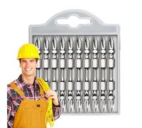 Forets - 10 Pièces Kit d'Outils en Acier à Haut Carbone | Ensemble D'De Tournevis À Chocs | Pour Métal, Acier, Aluminium, Bois, Laiton - Amateurs Et Travail Du