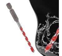 Forets à béton avec pointes en carbure et tige hexagonale pour verre, brique, plastique, ciment multi-usages, y compris carrelage, ciment, brique et acier (3/8")