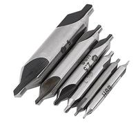 Forets à centrer 6pcs Forets à centrer HSS à 60 degrés Forets de centrage Set Foret à centre composé