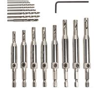 Forets à charnière pour le travail du bois avec tige hexagonale pour un perçage contrôlé et une profondeur constante sur les portes (E)