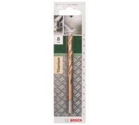 Bosch Foret à métaux 2609255105 HSS-TiN Ø8 mm Long. 117 mm DIN 338 tige cylindrique