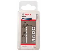 Forets à métaux HSSG standard, DIN 338 4,2 x 43 x 75 mm 10pc