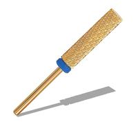 Forets à ongles 5 en 1 super longs de 24 mm à dessus plat, forets en tungstène rotatifs bidirectionnels de 3/32" pour retrait d'acrylique/gel, accessoires de perceuses électriques professionnelles