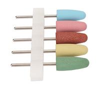 Forets à Ongles, 5 Pièces Ensemble de Forets à Ongles Foret à Ongles Foret à Ongles Professionnel Portable Forets à Cuticules en Silicone pour Meulage et Coupe des Ongles