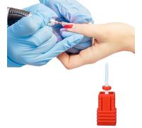 Forets à ongles en céramique - Forets à ongles en céramique avec récipients étanches à la poussière - Mèches à ongles pour nail drill art polissage, tête de burr rotative, forets à fichiers propres