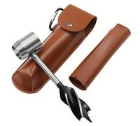 Forets à tarière pour le travail du bois, survie en plein air, pour Camping, randonnée, ensemble d'outils de forage à main, outil de poinçonnage pour colons de brousse Only hand drill