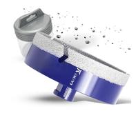 Forets Carrelage Diamant 125mm Scie Cloche Diamantée Trépans de Forage Avec Brasé Sous Vide et Filetage M14 pour Granit Porcelaine Céramique Marbre, pour Meuleuse d'angle