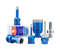 Forets Carrelage Diamant 6/10/20/35mm BRSCHNITT 6-25mm Trépan de Fraisage Diamantée avec Filetage M14 pour Perçage à sec en Porcelaine Carrelage Granit Marbre…