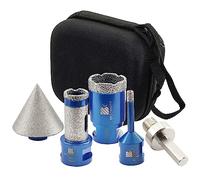 Forets Carrelage Diamant 6/35mm - BRSCHNITT 20mm Trépan de Fraisage Diamantée avec Filetage M14 pour Perçage à sec en Porcelaine Carrelage Granit Marbre…