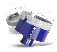 Forets Carrelage Diamant 68mm Scie Cloche Diamantée Trépans de Forage Avec Brasé Sous Vide et Filetage M14 pour Granit Porcelaine Céramique Marbre, pour Meuleuse d'angle