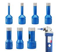 Forets Carrelage Diamant: 7 Pièces Foret Diamant Carrelage Kit Pour Filetage M14, 6/8/10/12/14/16/20 MM Foret Diamanté, Scie Cloche Diamantée Pour Carrelages Porcelaine Granit Céramique