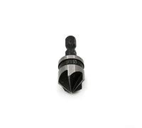 Forets coniques chanfreinés à 82 degrés pour le travail du bois en acier au carbone traité thermiquement 12 mm, 16 mm, 19 mm avec tige hexagonale à changement rapide (16 mm)