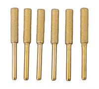 Forets d'affûtage pour tronçonneuse électrique pour outils rotatifs, pierres émeri revêtues de carbure avec tige de 3 mm, tailles 4 mm, 4,8 mm, 0,5 mm pour dents de chaîne en place (4,8 mm)