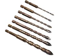 Forets De Maçonnerie En Béton | Outils De Maçonnerie - Kit 7 Pièces Avec Pointe Renforcée Pour Carreaux De Granit Métal Menuiserie Construction Verre Placoplâtre