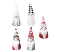 Forêts de Noël Créature Debout Poupée Décoration en Tissu Faite à la Main Présentoir Mystérieux Tablette Design convivial Décoration de Noël Pas de Visage Vieil Homme Figurine