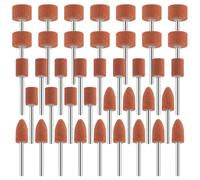 Forets de ponçage pour outil rotatif Dremel, forets de ponçage pour pierre à aiguiser avec tige de 1/8", oxyde d'aluminium dur assez au métal 42pcs