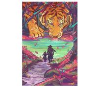 Forêts de Tigres néon Puzzles Adulte 1000 Pieces Cadeau Famille Puzzle Classique 3D EnfFourmisJouet en Bois Cadeau Unique 78×53cm