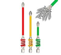 Forets De Tournevis,Embout De Tournevis Pour Usage Ménager - Accessoire Magnétique À Ressort Pour Perceuse En Plomberie, Menuiserie, Électricité, Mécanique Et Construction