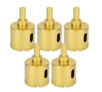 Forêts Diamantés 40mm - Lot de 5 cutters pour perçage granite, céramique, marbre - Haute résistance diamantée, conception anti - bouchage, pour perceuses électriques et bancs, id