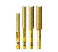 Forets diamantés D6 D8 D10 D12 pour perçage à sec, filetage à queue hexagonale, scie cloche pour granit, marbre et couronnes, lot de 4, comme illustré