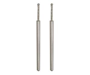 Forets diamantés pour le verre en forme sphérique Ø 1,2 mm, 2 pièces - PROXXON - 28230