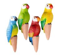 Forets d'irrigation automatique | 4 Piquets en terre cuite auto-irrigants, Parrot, irrigation à libération lente pour d'intérieur parterre de fleurs jardin extérieur