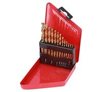 Forets hélicoïdaux à changement rapide HSS, ensemble de coupe du bois et du métal, tige de 1.5 à 6.5mm, boîte en fer (Or)