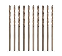 Forets hélicoïdaux, foret à métal, 10 pièces 2-16 mm HSS-Co M35 Cobalt foret hélicoïdal à tige droite outils électriques accessoires for le perçage du métal en acier inoxydable(D16x120x178mm)