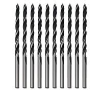 Forets hélicoïdaux, foret à métal, jeu de 10 forets bois 3 mm ~ avec point central, tarière en spirale for le travail du, haute résistance et artificiel(6mm)