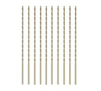 Forets hélicoïdaux, forets à métal, 10 pièces 1,0~4,9 mm cobalt, M35 HSS or longueur 56 300 jeu de for dur, acier inoxydable, fonte(3.2 * 106mm)