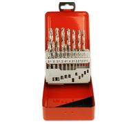 FORETS HSS A METAUX 1 à 10 mm DIN 338N, BOITE DE 19 MECHES