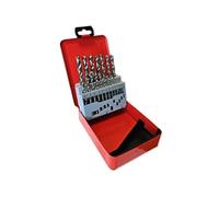 forets hss a metaux 1 a 10 mm din 338n, boite de 19 meches -