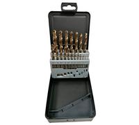 forets hss m35 cobalt 5% de 1 à 10 mm coffret de 19 forets -