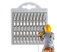 Forets | Kit D'outils Magnétiques De 10 Pièces,Ensemble D'De Tournevis À Chocs - pour le Métal, l'Acier Inoxydable, l'Aluminium, le Bois et le Laiton - Idéal pour les Bricoleurs et