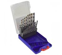 Tivoly Coffret 19 forets métaux DIN 338 TBX HSS Cobalt 5% revêtus Ø 1 à 10 mm