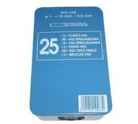 Forets métaux laminés queue cylindrique coffret de 25 G