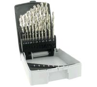 Tivoly Coffret 19 forets pour métal HSS rectifiés pointe en croix Ø 1–10 mm 1/2