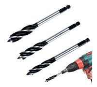 Forets - Ouvre-Trou Queue Hexagonale Métal | Jeu De Forets Hélicoïdaux Hexagonaux | Pour Menuisiers Charpentiers Béton Tiroirs Verre Brique Carrelage Ciment Bois Céramique