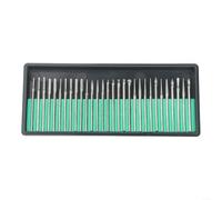 Forets rotatifs pour Dremel avec revêtement émeri - Lot de 30 pièces conçus pour meuler et percer à travers la pierre, les coquillages, le verre de mer et les perles (2,35 poignées)